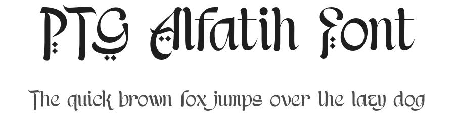 PTG Alfatih Font by portograph — Blackletter Font