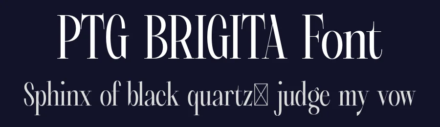 PTG BRIGITA Font by Portograph Studio — Display Font — thumbnail 2
