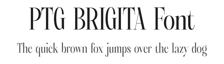 PTG BRIGITA Font by Portograph Studio — Display Font