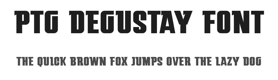 PTG Degustay Font by portograph — Display Font