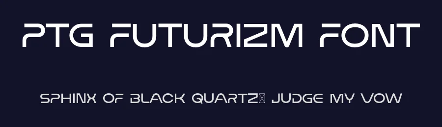 PTG Futurizm Font by portograph — Display Font — thumbnail 2
