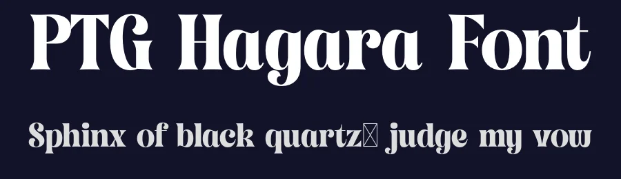 PTG Hagara Font by portograph — Serif Font — thumbnail 2