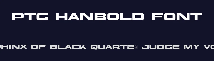 PTG Hanbold Font by portograph — Display Font — thumbnail 2