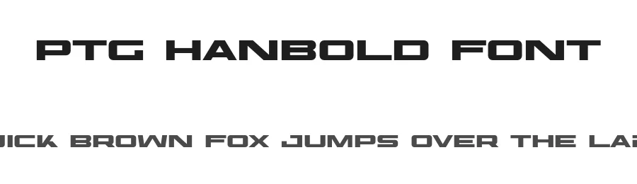 PTG Hanbold Font by portograph — Display Font