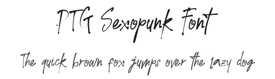 PTG Sexopunk Font by portograph — Script Handwritten Font