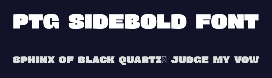 PTG Sidebold Font by portograph — Display Font — thumbnail 2