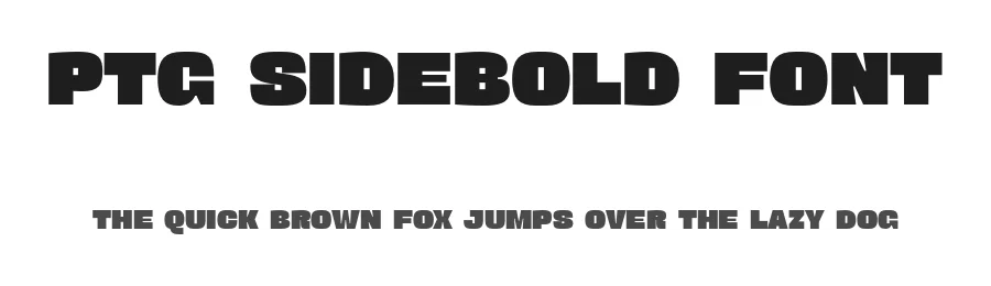 PTG Sidebold Font by portograph — Display Font