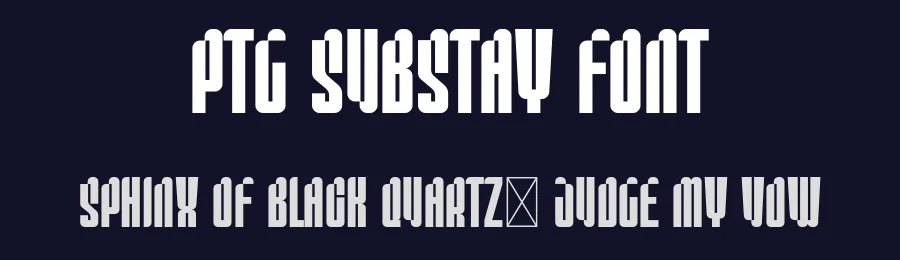 PTG Substay Font by portograph — Display Font — thumbnail 2