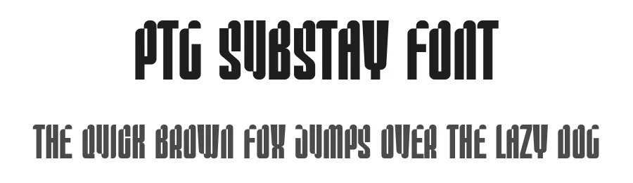 PTG Substay Font by portograph — Display Font