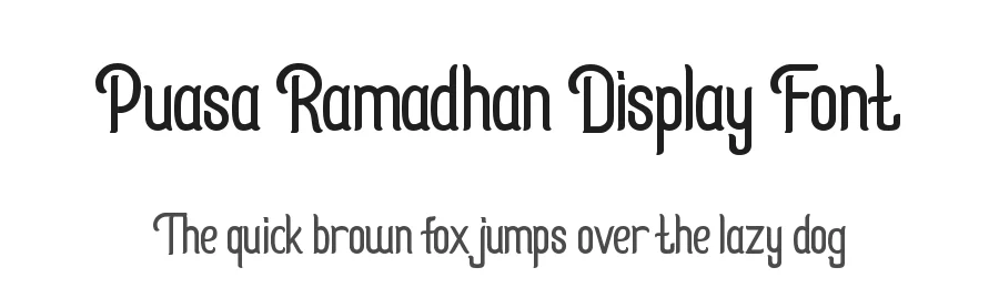 Puasa Ramadhan Display Font by Mozatype — Display Font