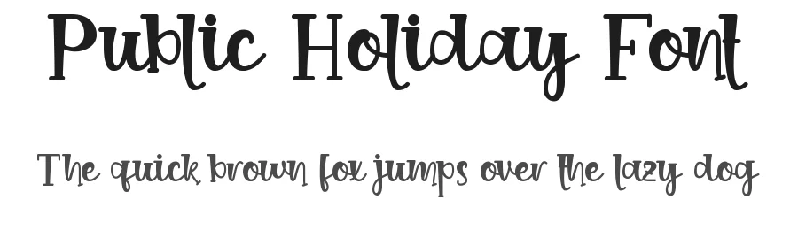 Public Holiday Font by nihstudio — Display Font