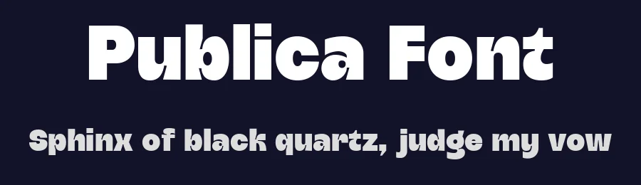 Publica Font by glyphminds.studios — Display Font — thumbnail 2