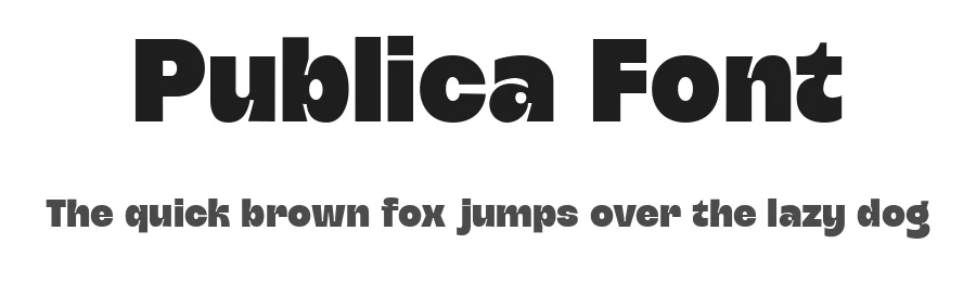 Publica Font by glyphminds.studios — Display Font