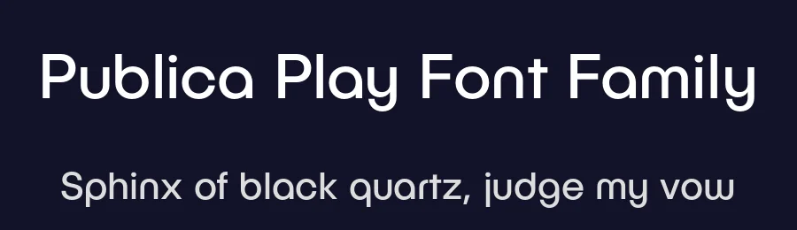 Publica Play Font Family by FaceType — Sans Serif Font — thumbnail 2