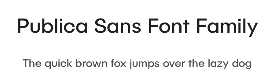 Publica Sans Font Family by FaceType β Sans Serif Font