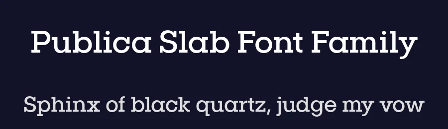 Publica Slab Font Family by FaceType — Slab Serif Font — thumbnail 2