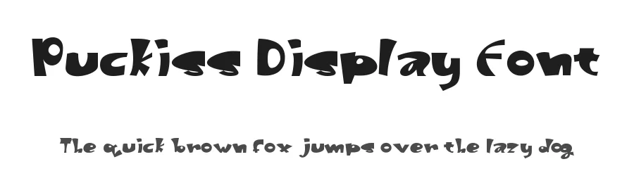 Puckiss Display Font by Ta Siyo — Display Font