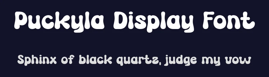 Puckyla Display Font by MaikoHatta — Display Font — thumbnail 2
