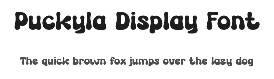 Puckyla Display Font by MaikoHatta — Display Font