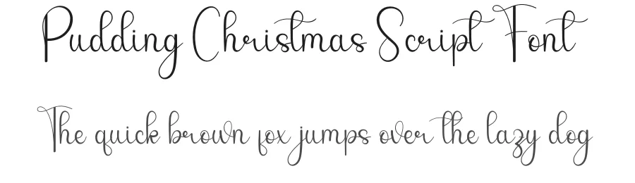 Pudding Christmas Script Font by andikastudio — Script Handwritten Font
