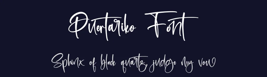 Puertariko Font by letternity — Script Handwritten Font — thumbnail 2