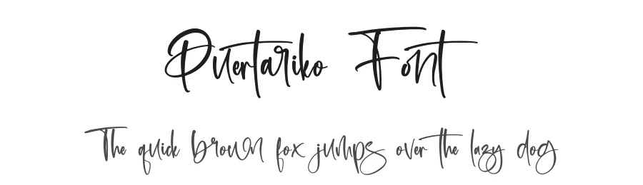 Puertariko Font by letternity — Script Handwritten Font