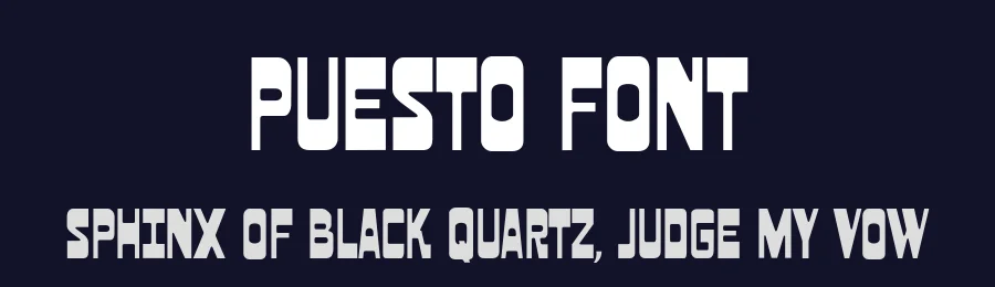 Puesto Font by Goodwheel Studio — Display Font — thumbnail 2