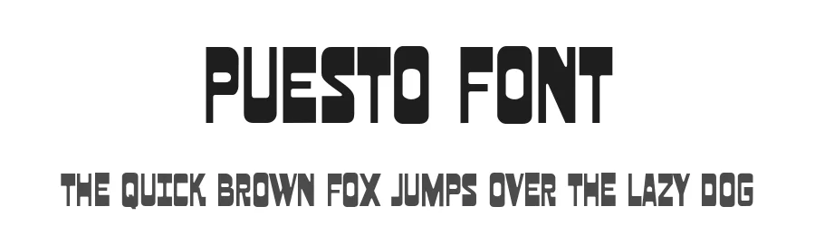 Puesto Font by Goodwheel Studio — Display Font