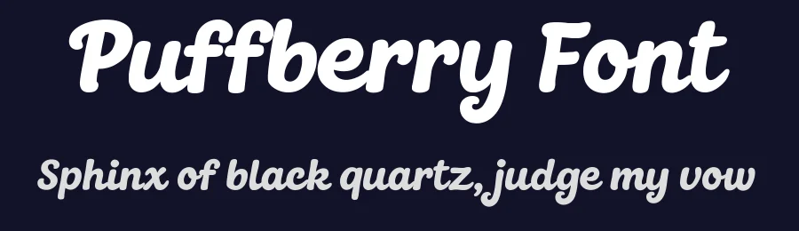 Puffberry Font by StuArt Foundry — Script Handwritten Font — thumbnail 2