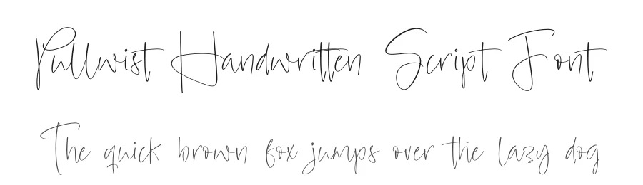 Pullwist Handwritten Script Font by Operatype.Co — Script Handwritten Font