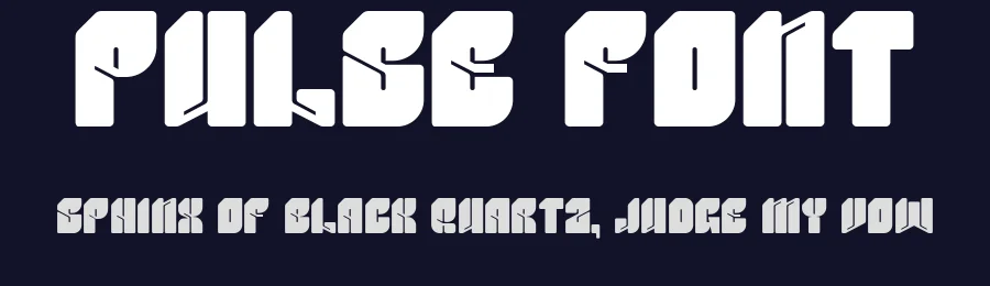 Pulse Font by Inviline.co — Display Font — thumbnail 2