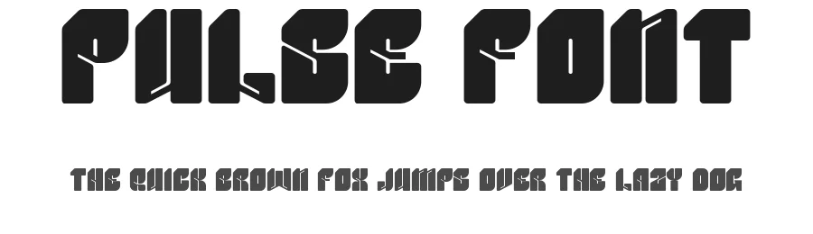 Pulse Font by Inviline.co β Display Font