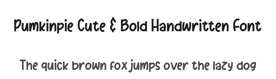 Pumkinpie Cute & Bold Handwritten Font by balpirick — Display Font