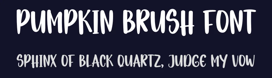 Pumpkin Brush Font by inermediaSTUDIO — Display Font — thumbnail 2