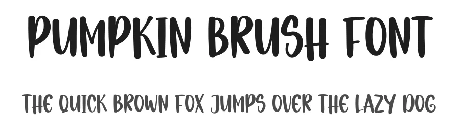 Pumpkin Brush Font by inermediaSTUDIO — Display Font