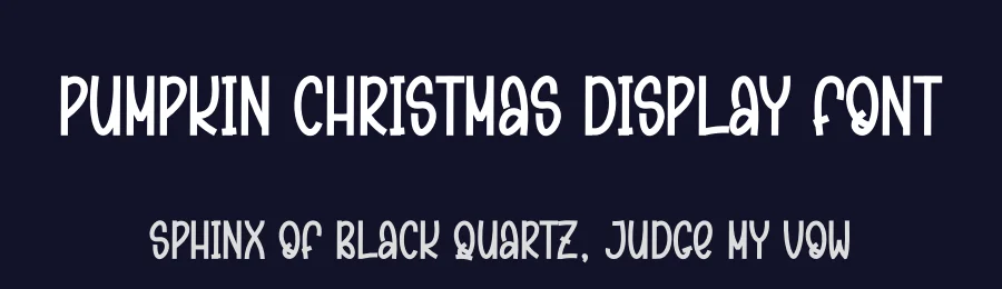 Pumpkin Christmas Display Font by creativeletter — Display Font — thumbnail 2