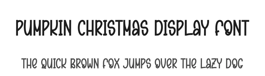Pumpkin Christmas Display Font by creativeletter — Display Font