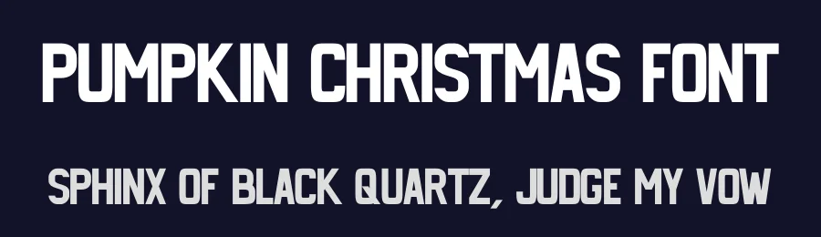 Pumpkin Christmas Font by Craftedtype — Decorative Font — thumbnail 2