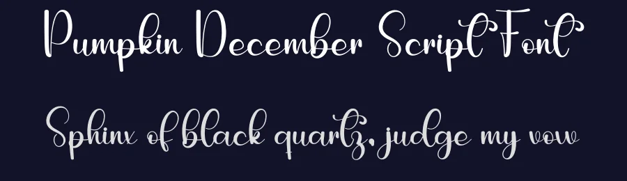 Pumpkin December Script Font by freshtypeink — Script Handwritten Font — thumbnail 2