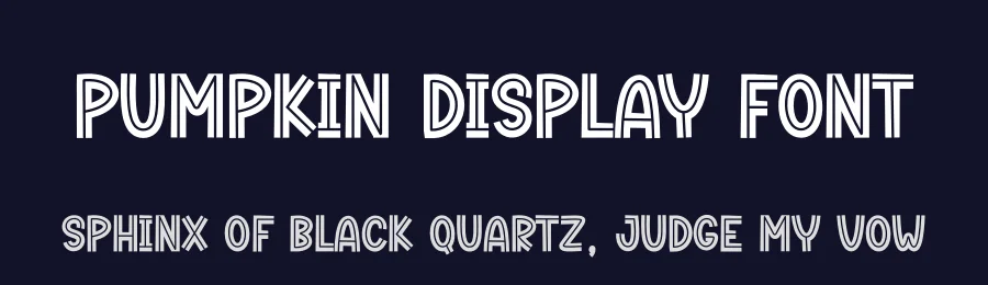 Pumpkin Display Font by andikastudio — Display Font — thumbnail 2