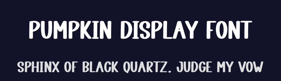 Pumpkin Display Font by andikastudio — Display Font — thumbnail 2