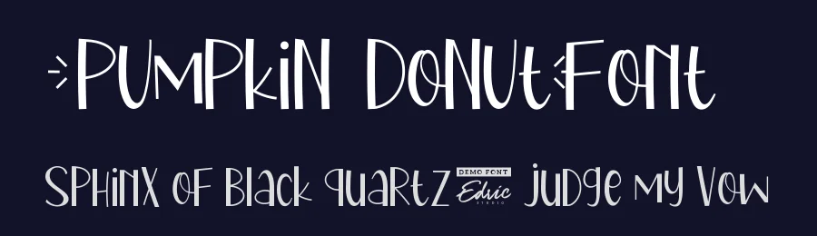 Pumpkin Donut Font by edricstudio — Display Font — thumbnail 2