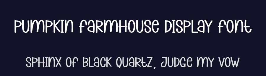 Pumpkin Farmhouse Display Font by creativeletter — Display Font — thumbnail 2