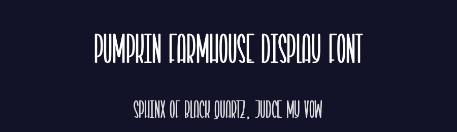 Pumpkin Farmhouse Display Font by creativeletter — Display Font — thumbnail 2