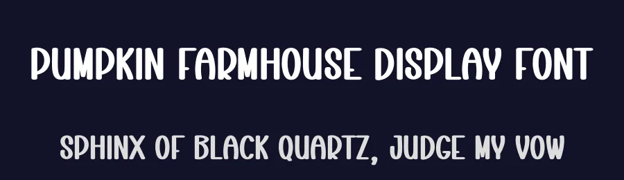 Pumpkin Farmhouse Display Font by creativeletter — Display Font — thumbnail 2