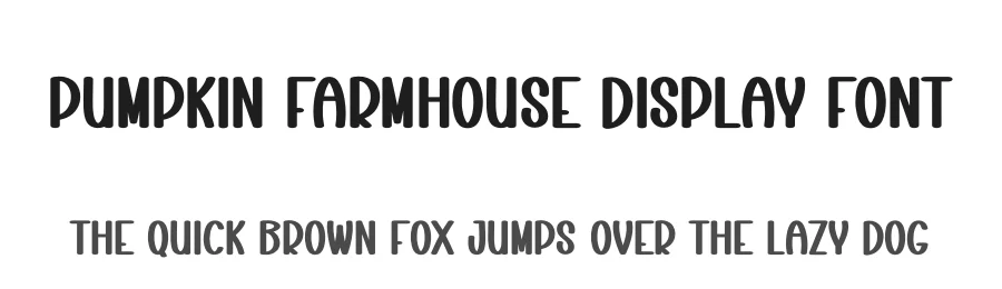 Pumpkin Farmhouse Display Font by creativeletter — Display Font