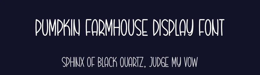 Pumpkin Farmhouse Display Font by creativeletter — Display Font — thumbnail 2