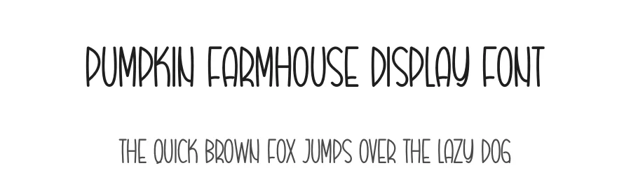 Pumpkin Farmhouse Display Font by creativeletter — Display Font
