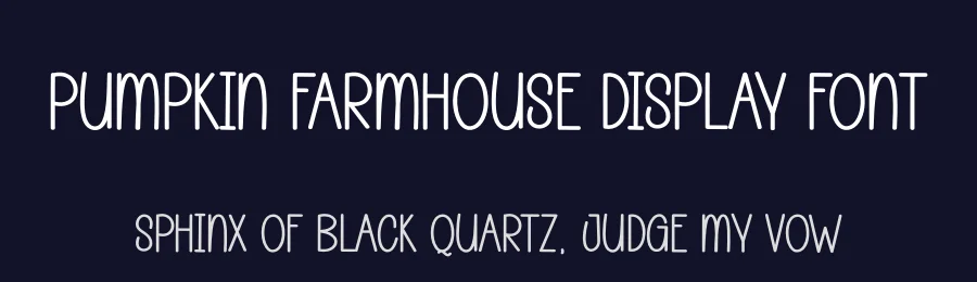 Pumpkin Farmhouse Display Font by andikastudio — Display Font — thumbnail 2