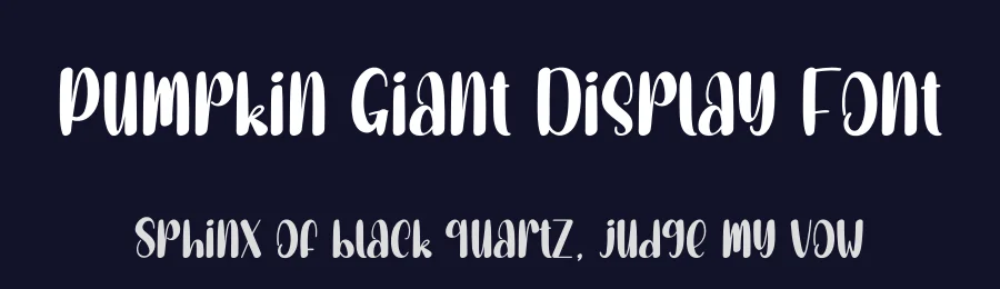 Pumpkin Giant Display Font by andikastudio — Display Font — thumbnail 2